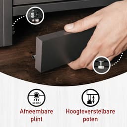 Lifestyle Studio Flow onderhoudskast voor wasruimte antraciet 67 x 68 x 164 cm met verstelbare legplanken — thumbnail 4