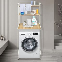 ApexArte® Wasmachine Ombouw - Opbouwmeubel - Kast Wasdroger - Meubel - Wit — thumbnail 3