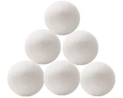 Set van 6 wasballen - Wasballen - Droogballen - Wollen droogballen - Met opbergzak - Natuurlijke wol - Duurzame en herbruikbare droogballen - Kreukvrij - Energiebesparend - Fris effect — afbeelding 1