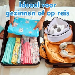 Peysaitr - Waszak - Wasschoenen zakken - Met zwart rits - bescherming - wasmachine - reisopberger - ademend net - wit - 42x24x24cm - 2 stuks — thumbnail 4
