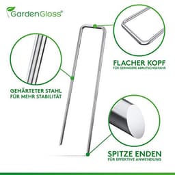 Anti-Roest Grondankers voor Harde Grond - 50 Stuks, 200 mm Lang, 25 mm Breed, Ø 3.8 mm — thumbnail 1
