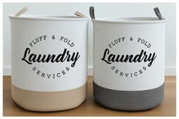 SUNMOOL Wasmand - Waszak - Laundry bag - Laundry basket - Opvouwbaar - 40x50cm - 60Liter - Grijs — thumbnail 4