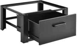 Livista Wasmachine onderkast met lades - Wasmachine kast - Opbergkast - Wasmachine onderkast - 63x54x31 cm - Zwart — thumbnail 1