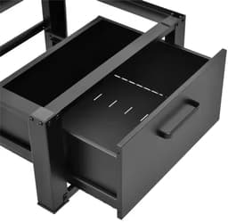 Livista Wasmachine onderkast met lades - Wasmachine kast - Opbergkast - Wasmachine onderkast - 63x54x31 cm - Zwart — thumbnail 2