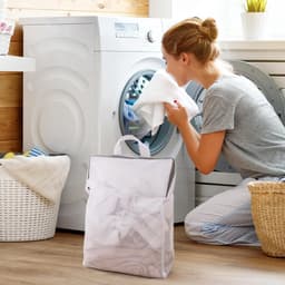 Van 2 wasnetten voor wasmachine - Waszakjes - 50x60x10 Cm - Met handvatten - Herbruikbare waszakken - Voor ondergoed slips sjaals truien - Waszak groot — thumbnail 4