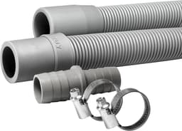 1,5m Dparts afvoerslang verlengset - 19 x 21 mm - wasmachine en vaatwasser afvoer slang verlengen - afvoer waterslang verlengslang - wasmachineslang — thumbnail 2