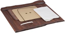2x wasmand bamboe - wasbox opvouwbaar - 70L - vierkant - 63x36x36 cm - bruin — thumbnail 2