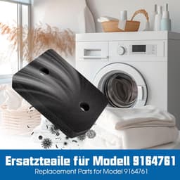 4 stuks - 9164761 droger filters voor Miele T1-serie warmtepompdroger, fijn/grof 207 x 157 x 30 mm wasdroger sokkelfilter-voor Wasdrogers - Basisfilter - mat zwart — thumbnail 2