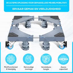 Lexium Wasmachine Verhoger - Wasmachine Sokkel - Wasmachine opbouwmeubel - Wasmachine Kast - Wasmachine Ombouw - Wasmachine Meubel — thumbnail 5