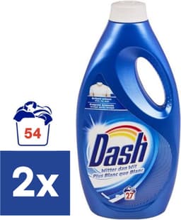 Dash Witter dan Wit Vloeibaar Wasmiddel - 2 x 1.485L (54 Wasbeurten) — thumbnail 2