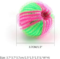 6 Stuks - Wasserij Bal - Beschermen Bal - Verwijderen Ontharing Cleaning - Decontaminatie Wasmachine Wassen - Nylon Wasserij Bal - LOUZIR — thumbnail 3