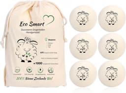 Eco Smart Drogerballen 6XXL - Duurzaame Wol Drogerballen - wasdrogerballen - 100% Nieuw-Zeelandse Schapen Wol - energiebesparende producten 6 stuks — thumbnail 1
