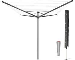 Brabantia Topspinner Droogmolen - 40 m - met Metalen Grondanker en Beschermhoes - Anthracite — afbeelding 1