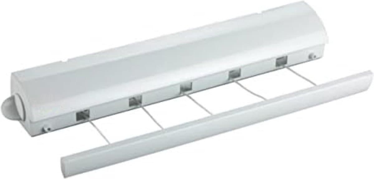 QPFO® Wandwaslijn – 5 uittrekbare waslijnen tot 4,20 m – Inklapbaar rolsysteem – Weerbestendig – Met bevestigingsmateriaal – Voor balkon & tuin — afbeelding 1