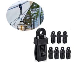Tentzeilklemmen - Zeilclip voor Afdekzeil - Verpakking van 8 - vergrendelbare zeilklem - Tentclips - Zeildoekclips - Zeilklemmen voor Tentbevestiging - Tentzeilklemmen voor Tenten - Shade Cloth Plastic Clips - Afdekzeil Klemmen - Tarpaulin Clip — afbeelding 1