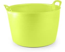 Plasticforte Flexibele kuip of emmer - groen - 75 liter - stevig kunststof - 58 x 55 cm - Afvalbak - Wasmand - Opbergmand - Extra groot