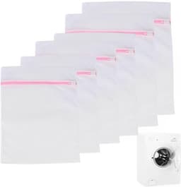 Allecto Plus - 6-delige waszakset voor wasmachine - waszak met ritssluiting - ondergoed - babykleding - bescherming wasmachine - wasnet lingerie — thumbnail 1