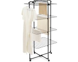 Brabantia HangOn Droogtoren - 30 m - Inklapbaar Wasrek - Matt Black — afbeelding 1