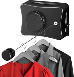 Inovra Plus - Uitschuifbare waslijn 51 m - intrekbare waslijn - verstelbare waslijn - uittrekbaar - montage zonder boren - voor binnen en buiten - droge kleding - huishoudelijke benodigdheden — thumbnail 1