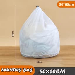 Allecto Plus - Waszak met trekkoord en fijnmazig wasnet voor fijne was - 50 x 60 cm - Voor blouse, ondergoed, sokken, beha - 1 stuk — thumbnail 5