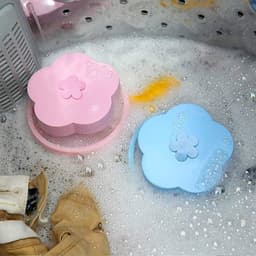 4 stuks - Filterzakken voor wasmachines - Huisdierhaar Vanger - wasmachinenetzak - pluizenvanger - wasmachine haarvanger - voor honden en katten - herbruikbare - huishoudelijke haarfilter - wasmachine pluizenvanger netzak - blauw en roze — thumbnail 3
