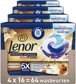 Lenor Wasmiddel Pods - Gouden Orchidee - 4x 16 stuks — thumbnail 1