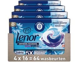 Lenor Wasmiddel Pods - Zeebries - 4 x 16 stuks
