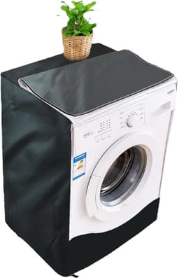 Wasmachinehoes voorlader - Beschermende behuizing voor wasmachine en droger - Thuiswas afdekking met rits — thumbnail 1