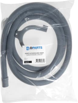 Dparts afvoerslang - 2,5m - 19x21mm - haaks aansluiting - voor wasmachine en vaatwasser - met bocht - 250cm 2.5m — thumbnail 2