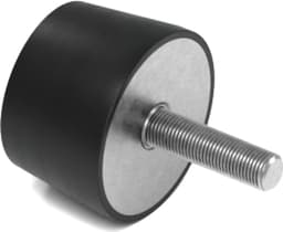 Rubbermagazijn - Conische demper - Type K/D - 25x17mm - M6 - Set 10 stuks — thumbnail 3