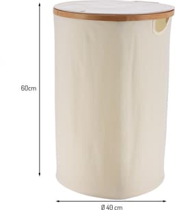 Wasmand Ø 40 cm Ella Beige — thumbnail 3