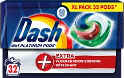 Dash 4in1 PODS - +Extra Vlekkenverwijderaar - Voordeelverpakking 4 x 32 Wasbeurten — thumbnail 5
