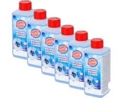 6x Wasmachinereiniger - Halfjaarbox - 500ml - Voordeelverpakking - Ontkalkt - Reinigt - Verwijderd nare geurtjes - Wasmachine - Reiniger - Ontkalker - Houdt uw wasmachine fris en hygiënisch