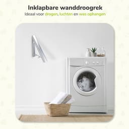 Wanddroogrek hangend - Kledinghanger - Dressboy - Droogrek muur - Wasrek Inklapbaar — thumbnail 3