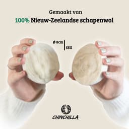 Chinchilla® Drogerballen XXL - Set van 6 Stuks - Herbruikbare Wasdrogerballen - Droogballen - Energiebesparing - Drogerballen voor Wasdrogers - Wasbollen — thumbnail 5