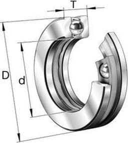 51106 SKF, Single-direction thrust ball bearing 51106 Single-direction thrust .. — thumbnail 3