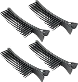 Haar Sectie Clips - Styling Klemmen - Haar Stylen - Antislip Grip - 4 Stuks - Zwart — thumbnail 1