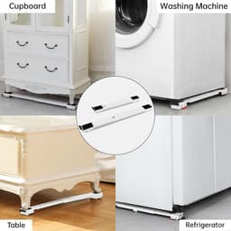 Verstelbaar Onderstel met Wielen voor Wasmachine en Koelkast - 300 kg — thumbnail 2