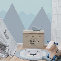 Wasmand 3 Vakken - Wassorteerder -84L-Beige — thumbnail 4