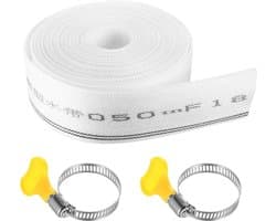 Flexibele Afvoerslang 32mm x 10m voor Dompelpomp en Vuilwater - Inclusief Klemmen