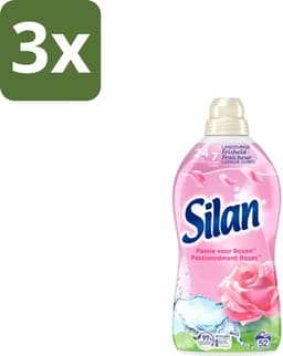 3 x Silan – Wasverzachter – Classic Pink Passie voor Rozen – 1144 ml - Wasverzachter - Roze Geur - Wasgoed Verzachter - Kleding Verzachter - Statische Elektriciteit — thumbnail 1