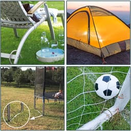 Unyqoos® Set van 6 robuuste U-vormige grondankers voor tenten en trampolines — thumbnail 3