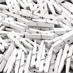 Mini Wasknijpers 50 Pack - 1 1/8" Houten Clips voor Craft en Scrapbooking — thumbnail 1