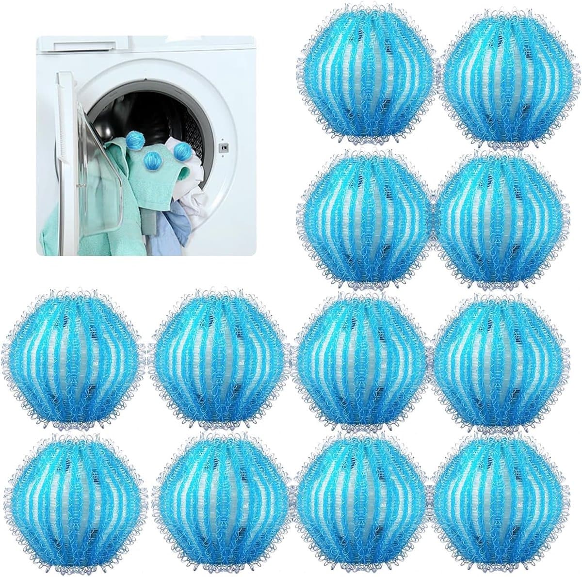 Solidchoice - 12 Stuks Lintballen voor het Vangen van Dierenhaar — afbeelding 1