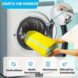 1 stuk - Schoenwaszak - Wasmachine speciale schoenwaszak met anti-vervorming - geel — thumbnail 3