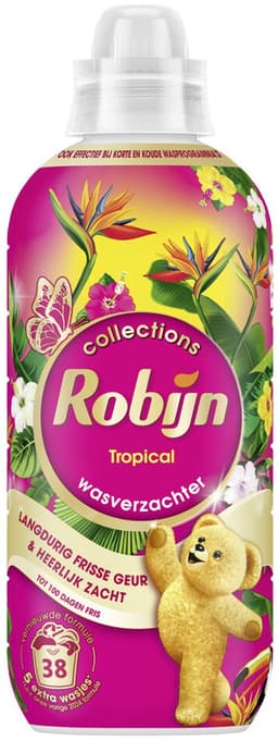 4 x Robijn – Wasverzachter – Tropical – 765 ml - Wasverzachter - Wasgeur - Tropisch Parfum - Vezelbescherming - Slijtagevermindering — thumbnail 2