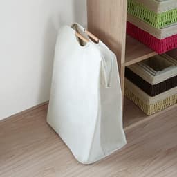 Wasmand - Wasmand opvouwbaar - Wasmand Beige - 30x30x40 cm Opvouwbare Mand - Ruimtebesparend - Badkamermand Handvat - Perfect voor Slaapkamer - Badkamer - Slaapzaal - Wasruimte - Feestdecoratie - Kerst — thumbnail 2