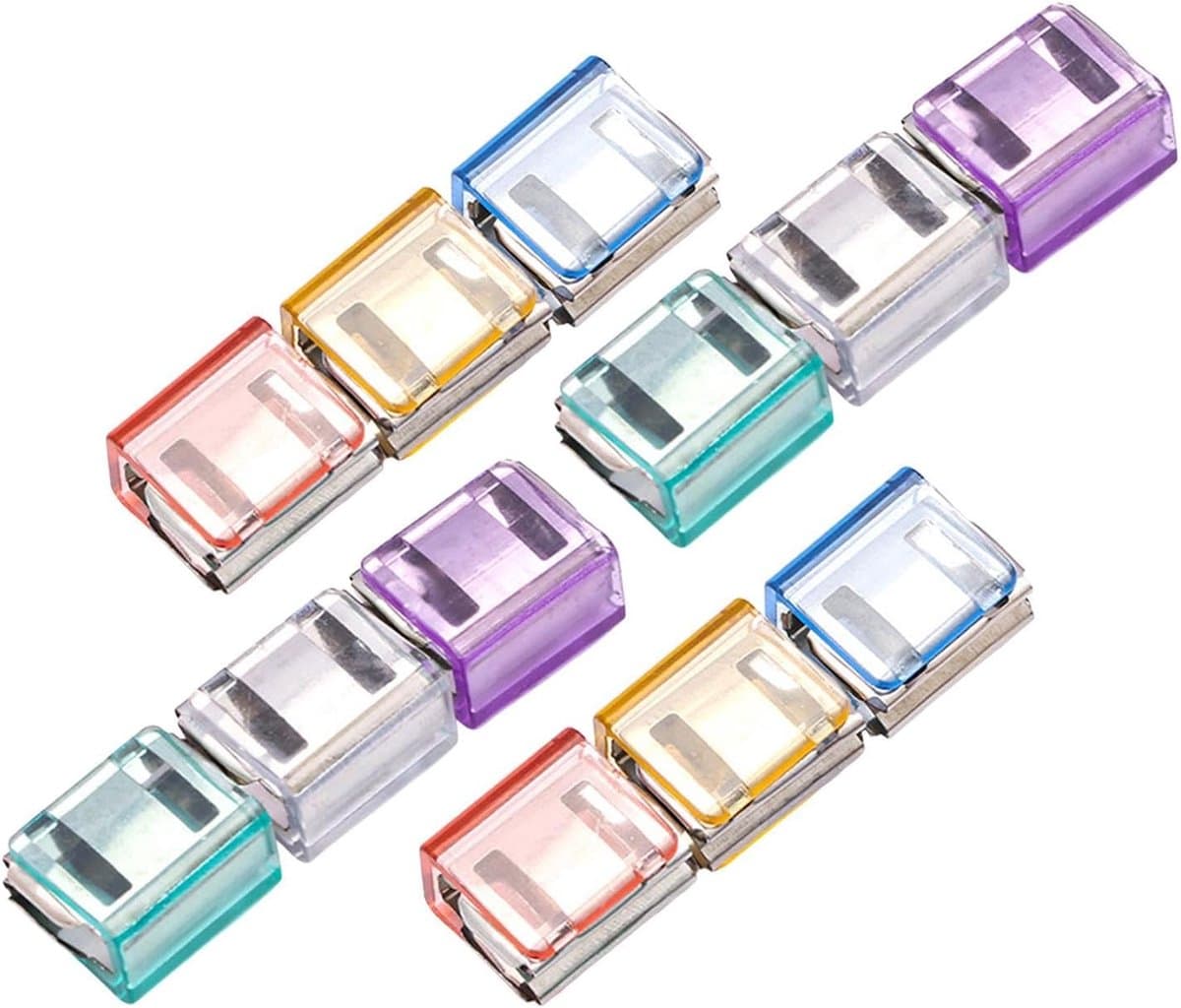Broekklem - broekclip - broek clip - broek klem - Kleding Clip - 12 stuks - broekspijp clip - broekspijp verkorter - Bevestigingsclip voor broekspijp - wasknijpers - Antislip Vaste Gesp - Multicolor — afbeelding 1