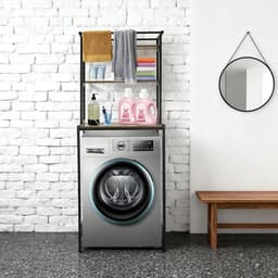 Ruimtebesparend Wasmachine Rek met 3 Planken en Draagvermogen van 10 kg — thumbnail 1