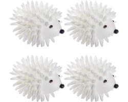 Gigicial Herbruikbare egelvormige droogballen - Milieuvriendelijke PVC wasballen - Verkort de droogtijd, vervang wasverzachter - 4-pack - Universeel + Wit